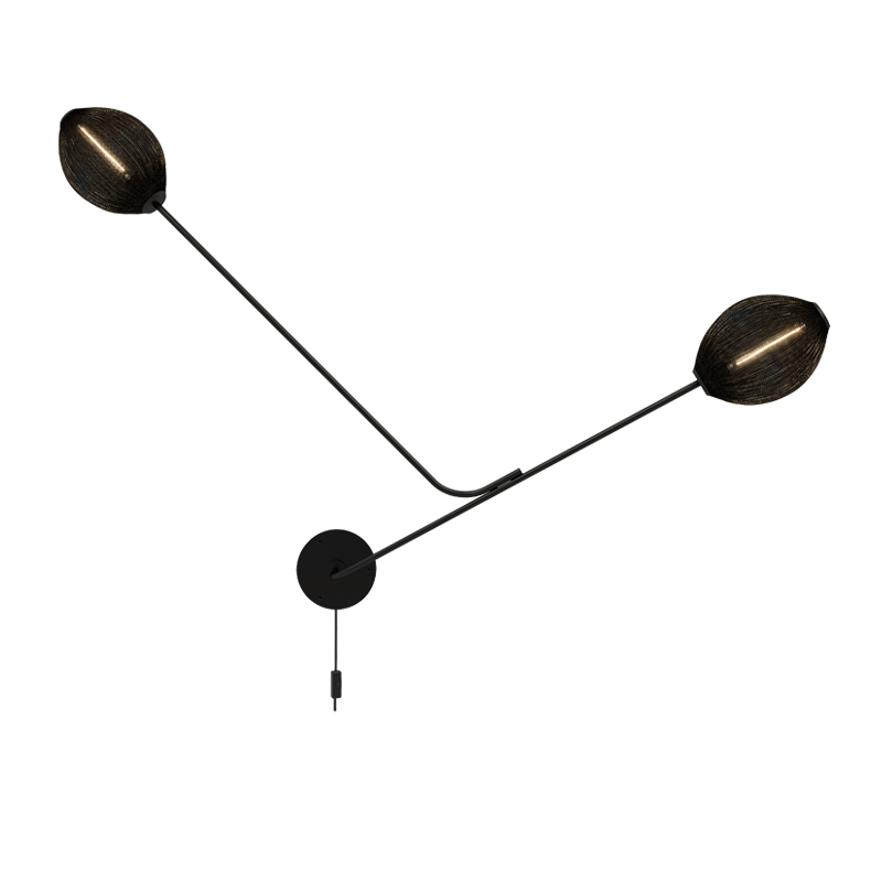 Applique SATELLITE Noir semi mat  GUBI