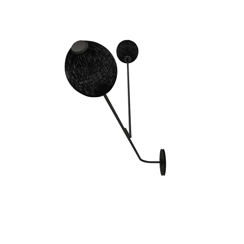 Applique SATELLITE Noir semi mat  GUBI