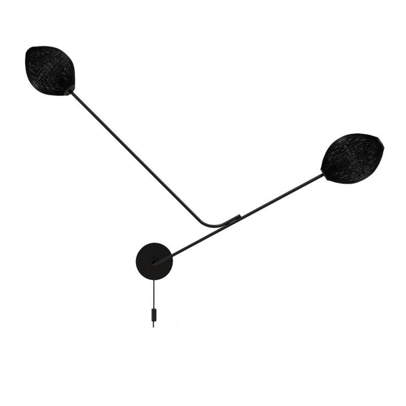 Applique SATELLITE Noir semi mat  GUBI