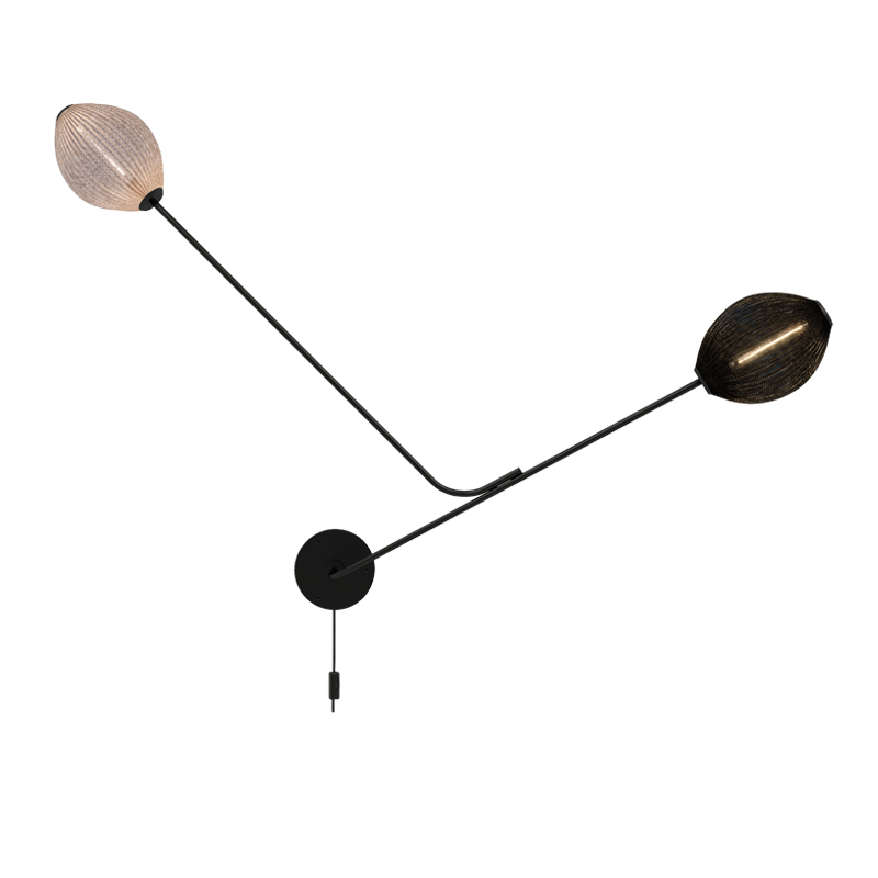Applique SATELLITE Noir et blanc GUBI