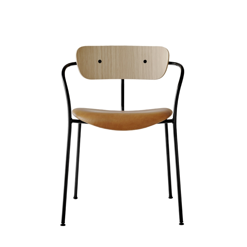Chaise PAVILION AV4 cuir Cognac AND TRADITION