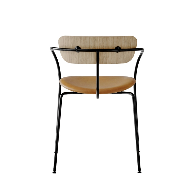 Chaise PAVILION AV4 cuir Cognac AND TRADITION