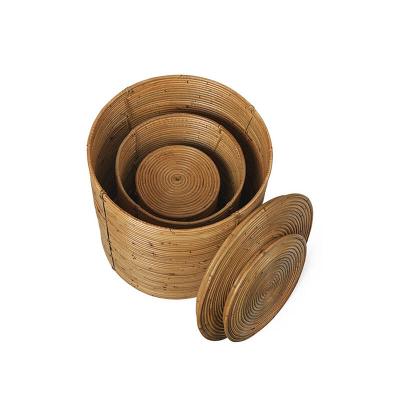 Rangement enfant Set de 3 rangements COLUMN Naturel FERM LIVING