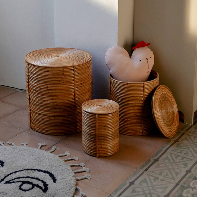 Rangement enfant Set de 3 rangements COLUMN Naturel FERM LIVING