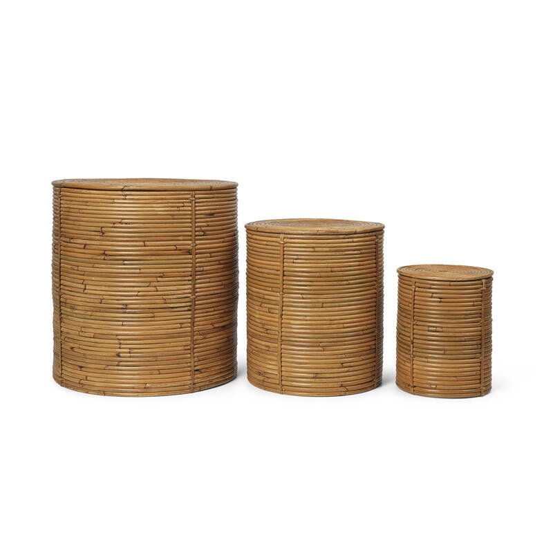 Rangement enfant Set de 3 rangements COLUMN Naturel FERM LIVING