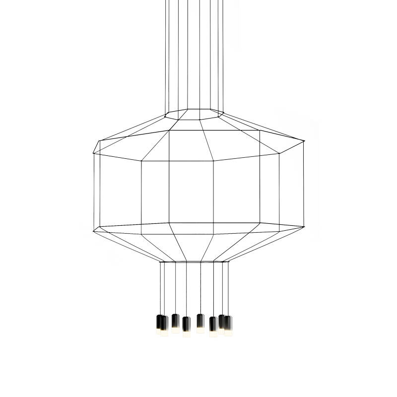 Suspension WIREFLOW 0300 Noir VIBIA