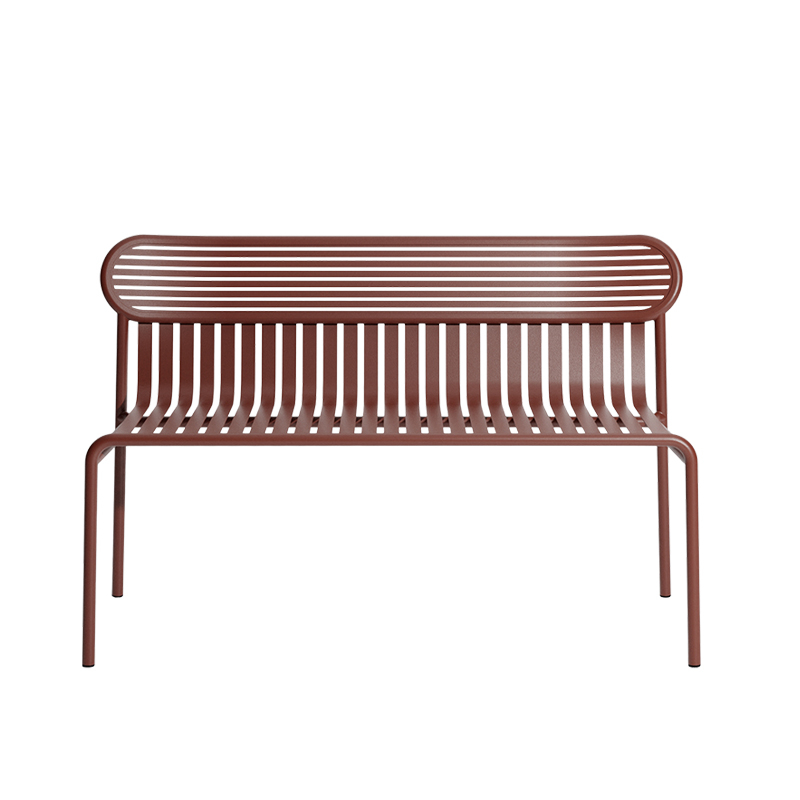 Banc WEEK-END Rouge brun PETITE FRITURE