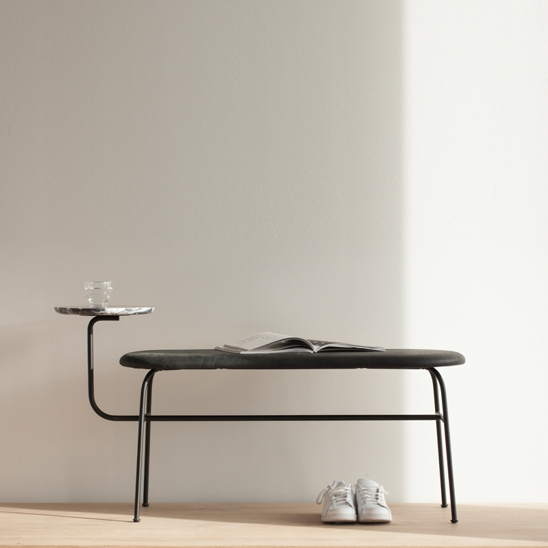 Banc AFTEROOM BENCH Noir AUDO COPENHAGEN