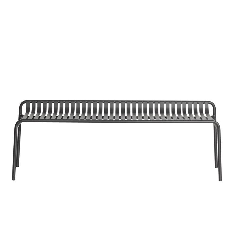 Banc extérieur WEEK-END sans dossier Noir PETITE FRITURE