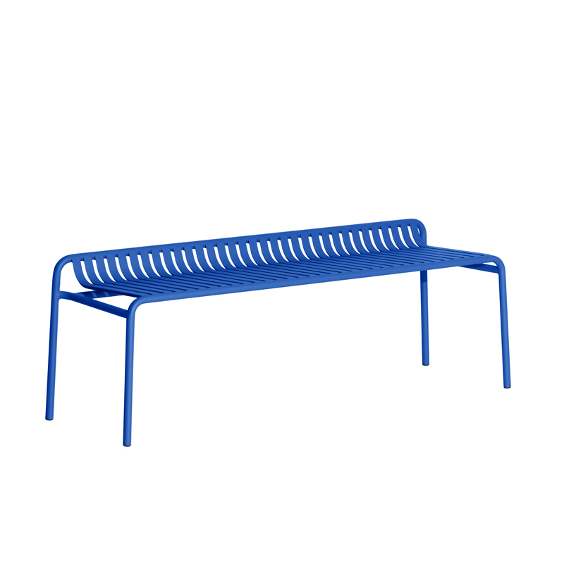 Banc extérieur WEEK-END sans dossier Bleu PETITE FRITURE
