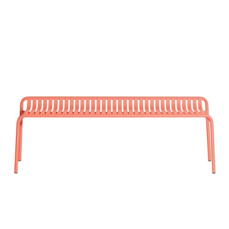 Banc extérieur WEEK-END sans dossier Corail PETITE FRITURE