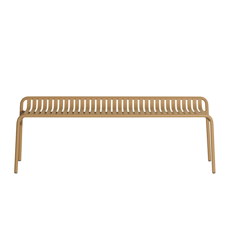 Banc extérieur WEEK-END sans dossier Or PETITE FRITURE