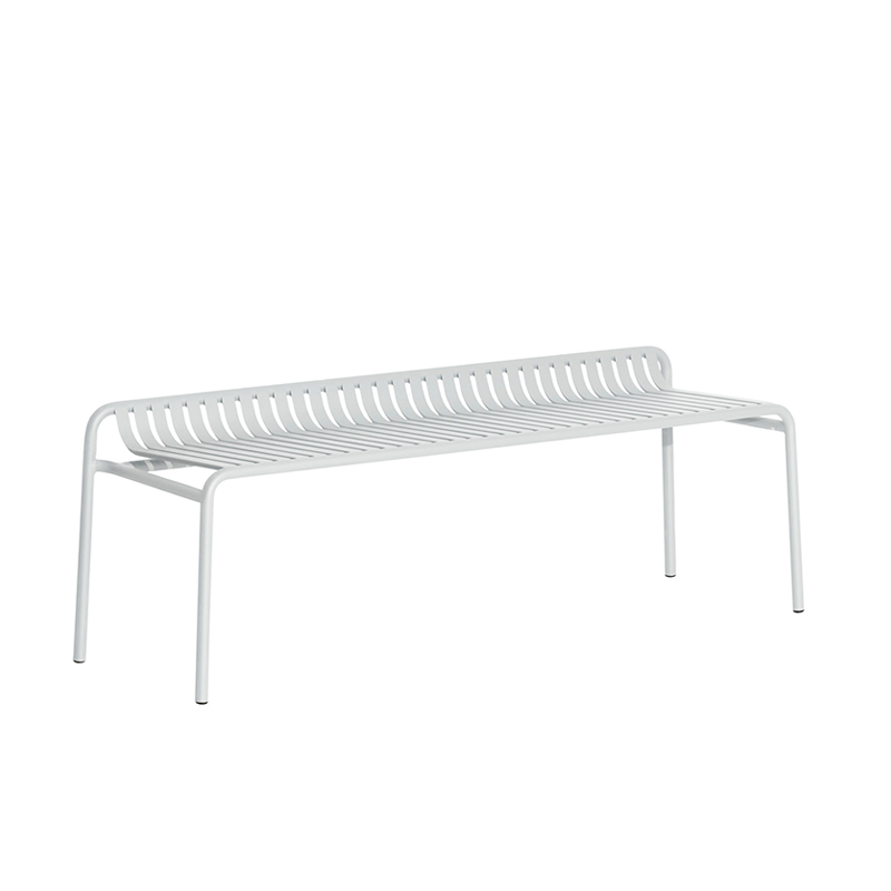 Banc extérieur WEEK-END sans dossier Gris perle PETITE FRITURE