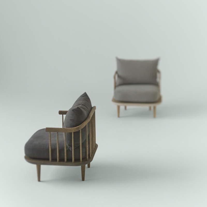 Fauteuil FLY SC10 Hot Madison 094/ chêne blanchi AND TRADITION
