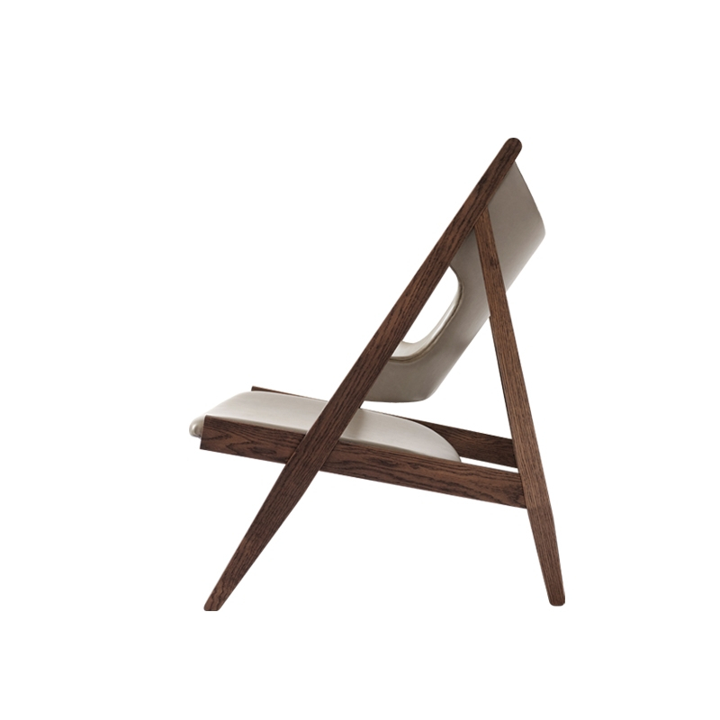 Fauteuil KNITTING CHAIR Cuir Dakar 0311/ chêne foncé AUDO COPENHAGEN