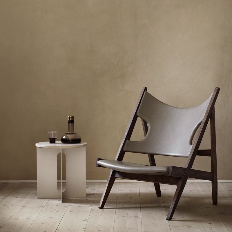 Fauteuil KNITTING CHAIR Cuir Dakar 0311/ chêne foncé AUDO COPENHAGEN