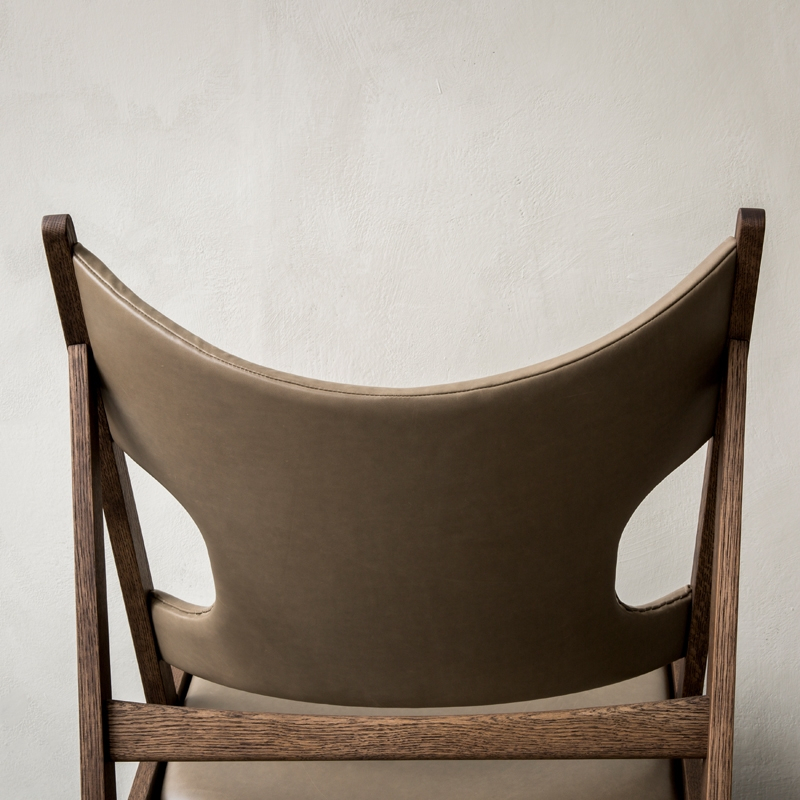 Fauteuil KNITTING CHAIR Cuir Dakar 0311/ chêne foncé AUDO COPENHAGEN