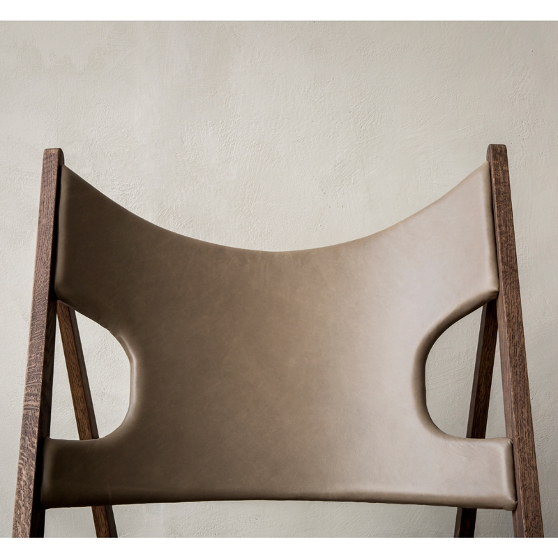 Fauteuil KNITTING CHAIR Cuir Dakar 0311/ chêne foncé AUDO COPENHAGEN