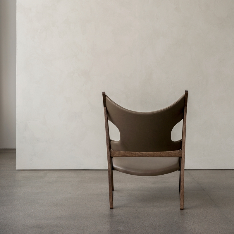 Fauteuil KNITTING CHAIR Cuir Dakar 0311/ chêne foncé AUDO COPENHAGEN