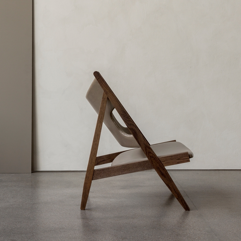 Fauteuil KNITTING CHAIR Cuir Dakar 0311/ chêne foncé AUDO COPENHAGEN