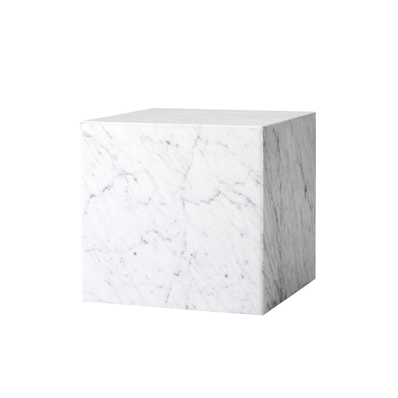 Table d'appoint guéridon PLINTH CUBIC Blanc AUDO COPENHAGEN