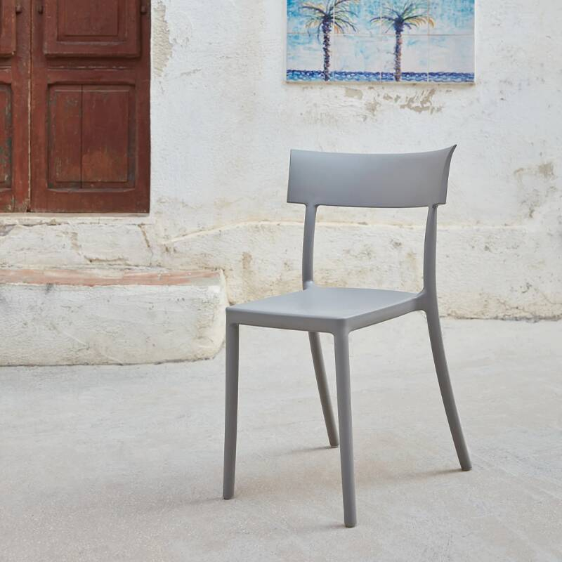 Chaise CATWALK MAT Gris KARTELL
