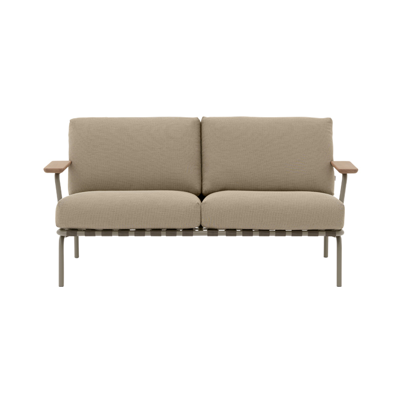 Canapé extérieur SETTLE 2 Places Ribbed Weave 5/ Taupe MUUTO