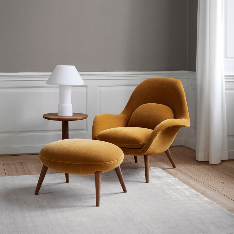 Fauteuil SWOON LOUNGE Bleu foncé 792 FREDERICIA