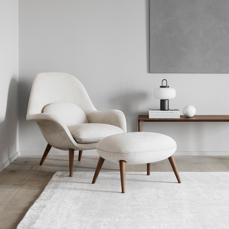 Fauteuil SWOON LOUNGE Bleu foncé 792 FREDERICIA