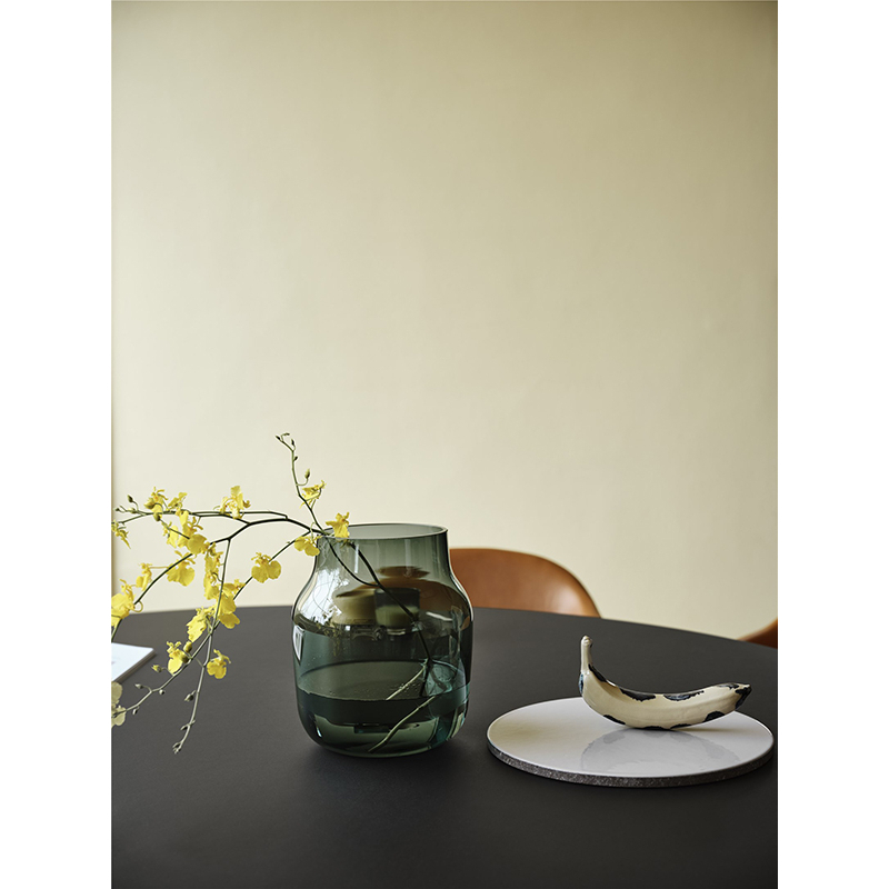 Table MIDST Ø 120 Lino noir/ noir MUUTO