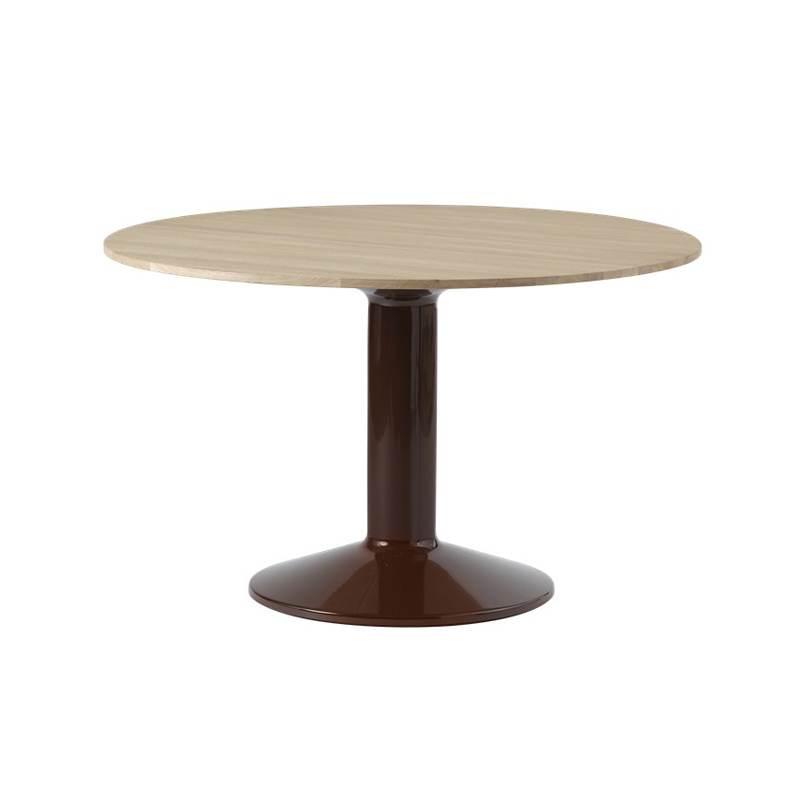 MIDST Ø 120 Chêne/ rouge foncé
