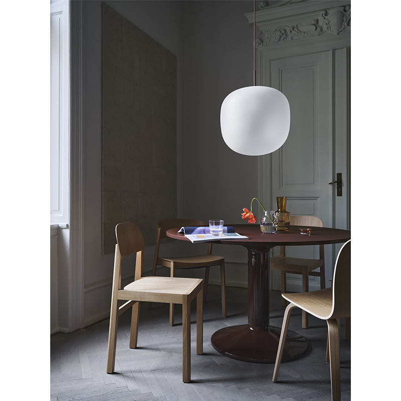 Table MIDST Ø 120 Chêne foncé/ gris MUUTO