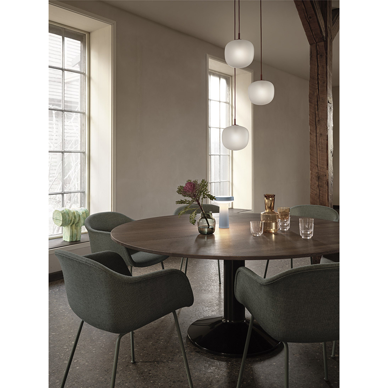 Table MIDST Ø 120 Chêne foncé/ gris MUUTO
