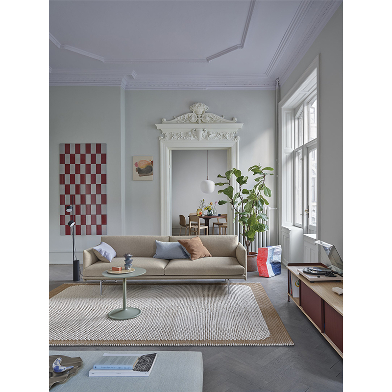 Table MIDST Ø 120 Chêne foncé/ gris MUUTO