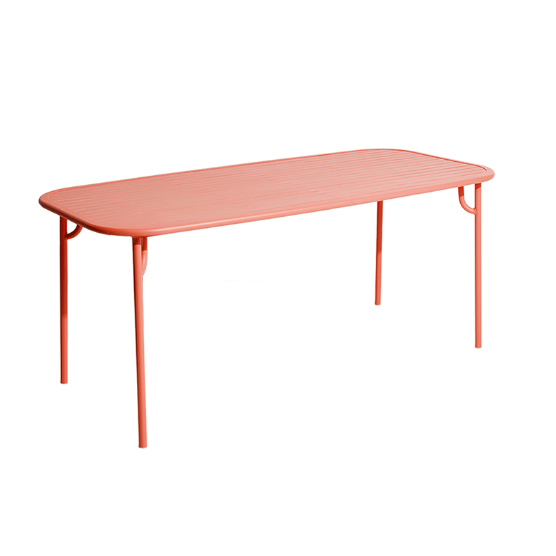 Table extérieur WEEK-END rectangulaire Corail PETITE FRITURE