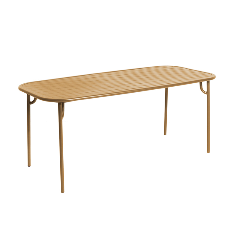 Table extérieur WEEK-END rectangulaire Or PETITE FRITURE