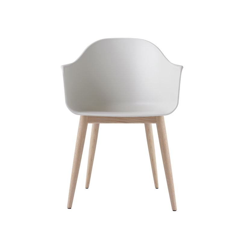Chaise HARBOUR pieds bois Gris clair AUDO COPENHAGEN