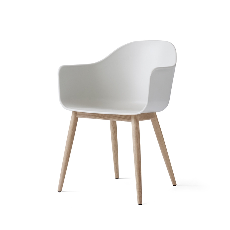Chaise HARBOUR pieds bois Gris clair AUDO COPENHAGEN