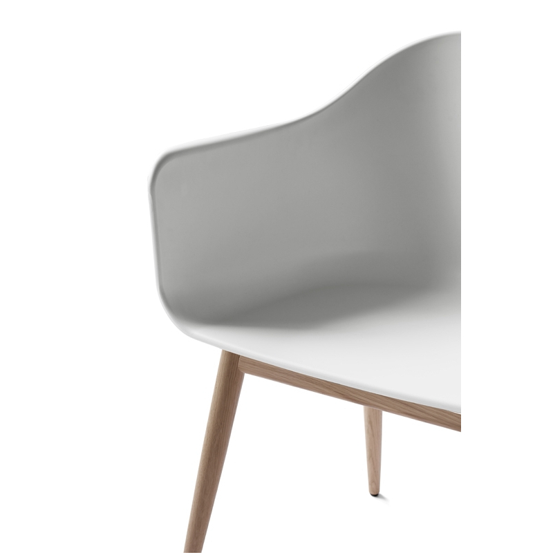 Chaise HARBOUR pieds bois Gris clair AUDO COPENHAGEN