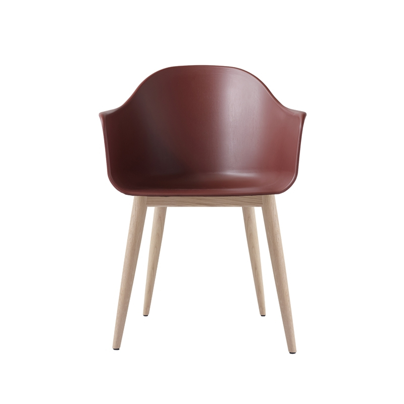 Chaise HARBOUR pieds bois Bordeaux AUDO COPENHAGEN