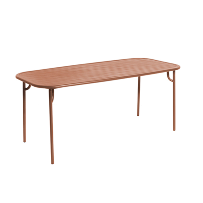 Table extérieur WEEK-END rectangulaire Terracotta PETITE FRITURE