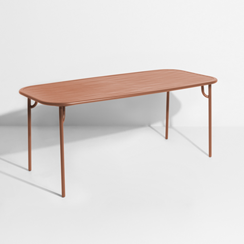 Table extérieur WEEK-END rectangulaire Terracotta PETITE FRITURE