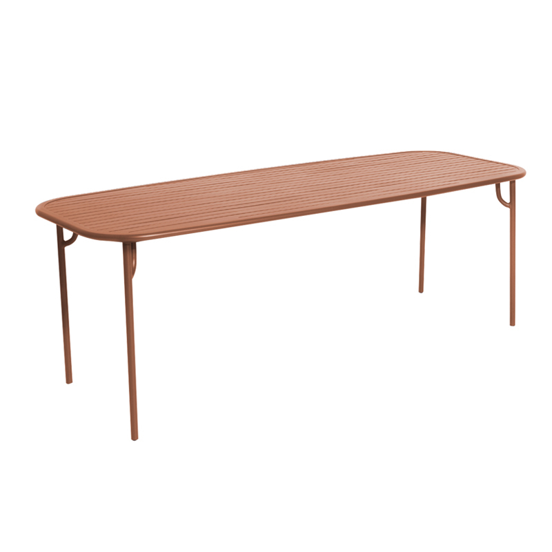 Table extérieur WEEK-END rectangulaire Terracotta PETITE FRITURE