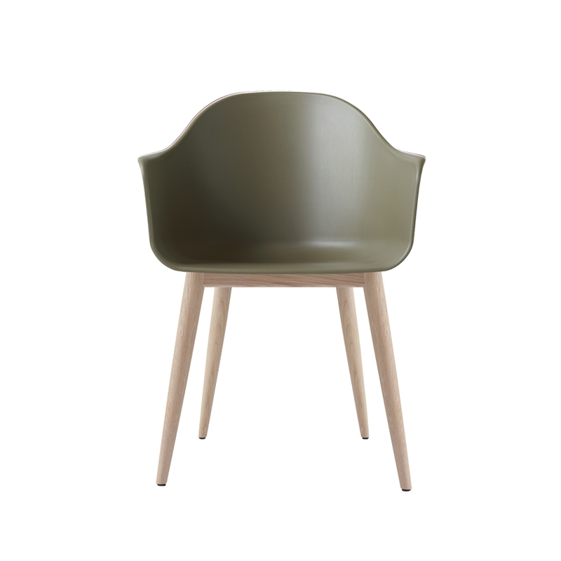 Chaise HARBOUR pieds bois Olive AUDO COPENHAGEN