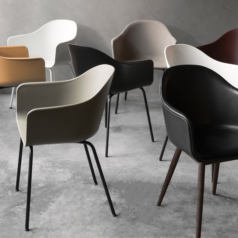 Chaise HARBOUR pieds bois Olive AUDO COPENHAGEN