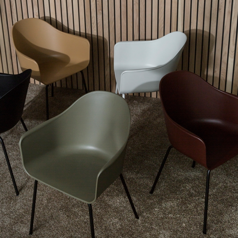 Chaise HARBOUR pieds bois Olive AUDO COPENHAGEN