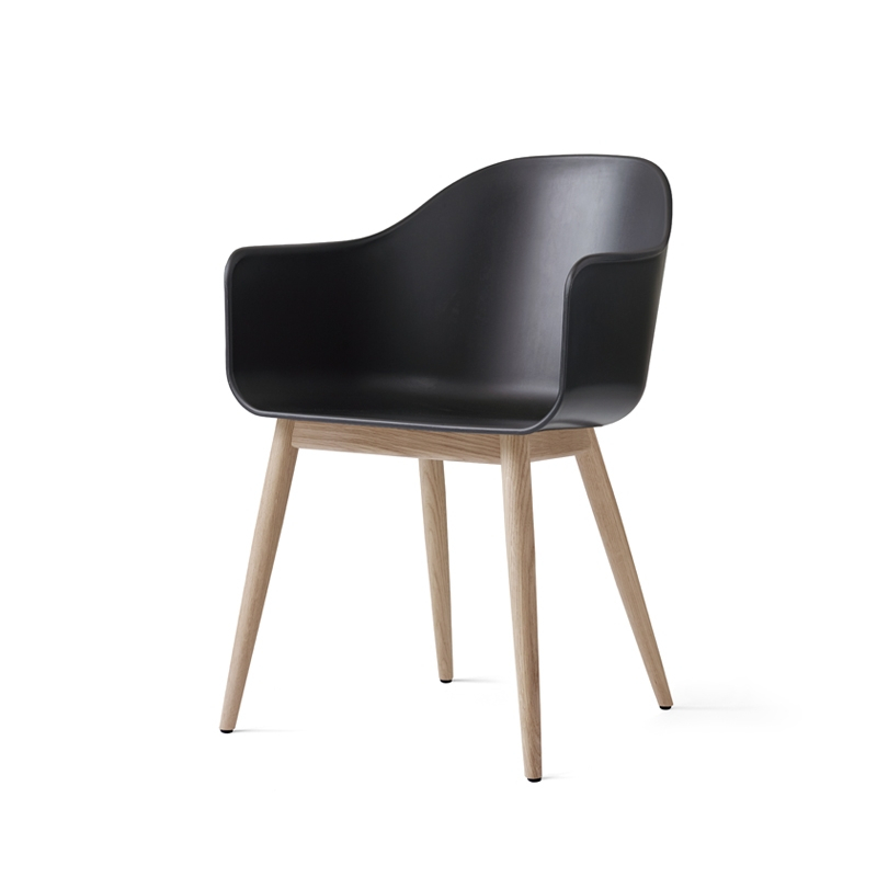 Chaise HARBOUR pieds bois Noir AUDO COPENHAGEN