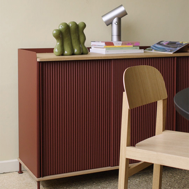 Meuble de rangement ENFOLD Buffet L 100 Chêne/ noir MUUTO