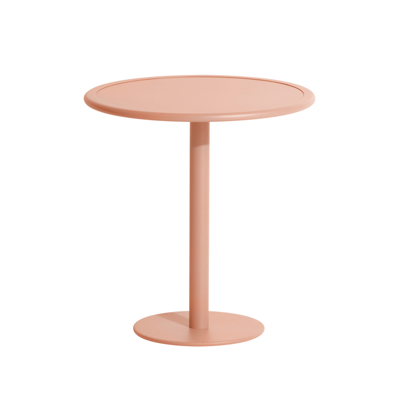 Table extérieur WEEK-END ronde Rose PETITE FRITURE