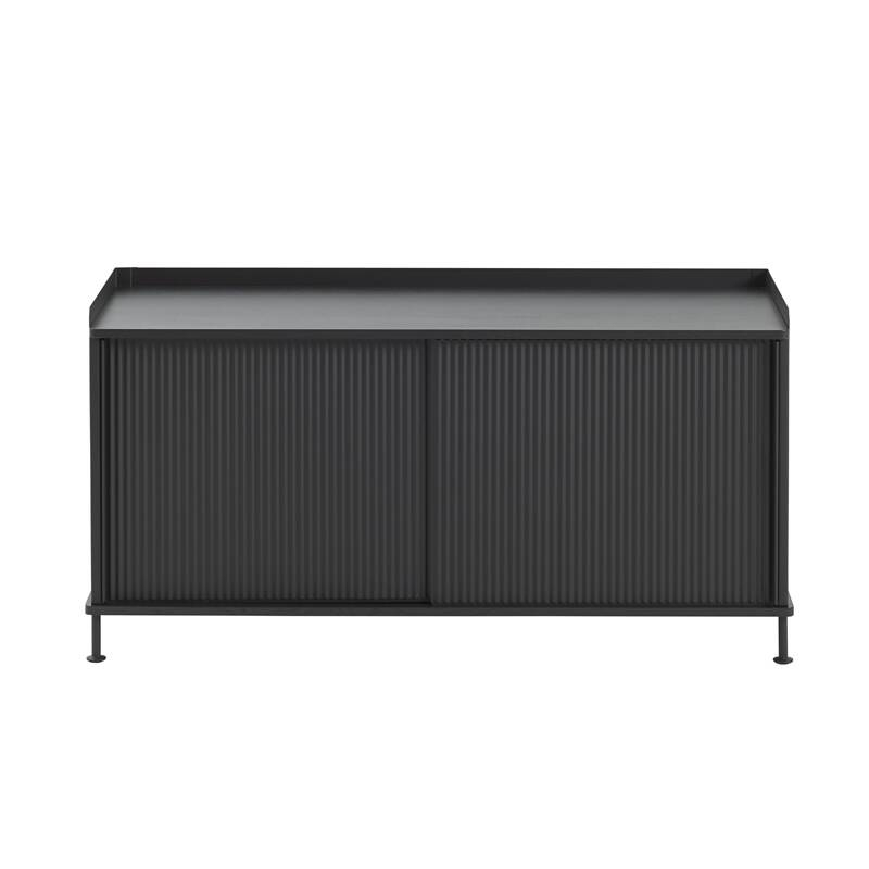 Meuble de rangement ENFOLD Buffet L 124 Noir MUUTO